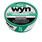 Spearmint Wyn bolsas de nicotina 14mg